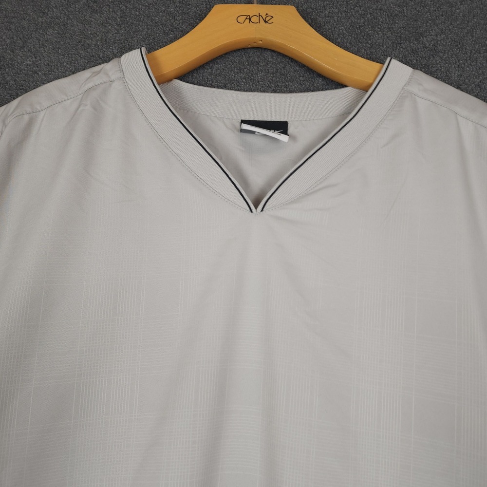Nike Golf Pullover Jacket Windbreaker V Neck Gray Men's XXL Lightweight‎ - Picture 2 of 7